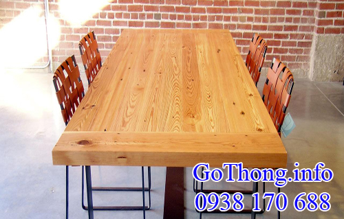 gỗ thông (gỗ pine) làm bàn