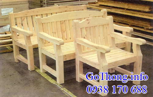 gỗ thông làm ghế